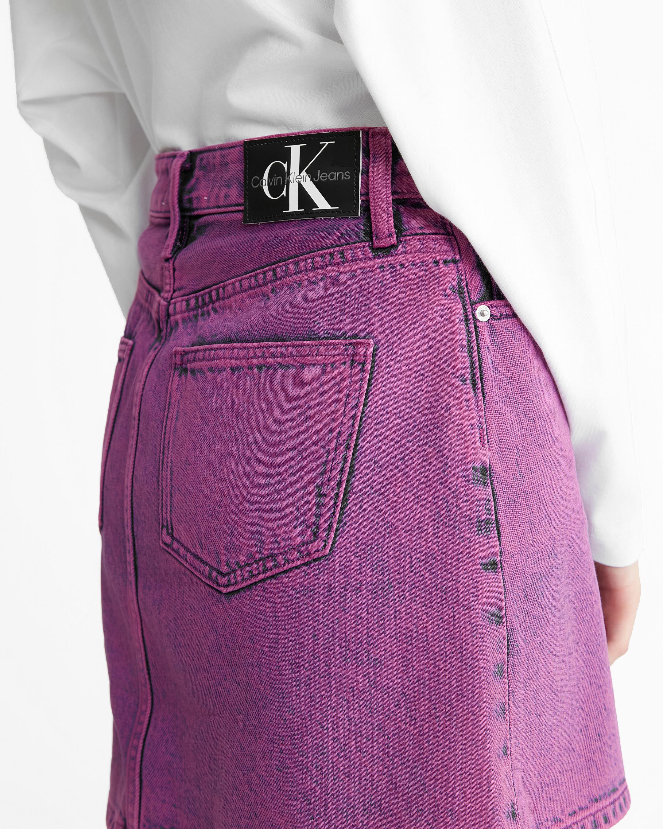 Hyper Real High Rise A Line Mini Skirt purple Calvin Klein Taiwan