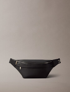 Micro Pebble Waist Bag, Black, hi-res