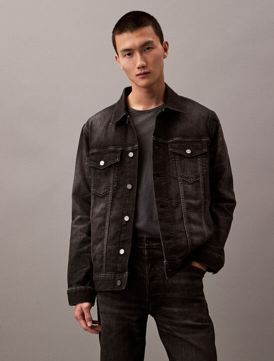 Cashmere Denim Trucker Jacket