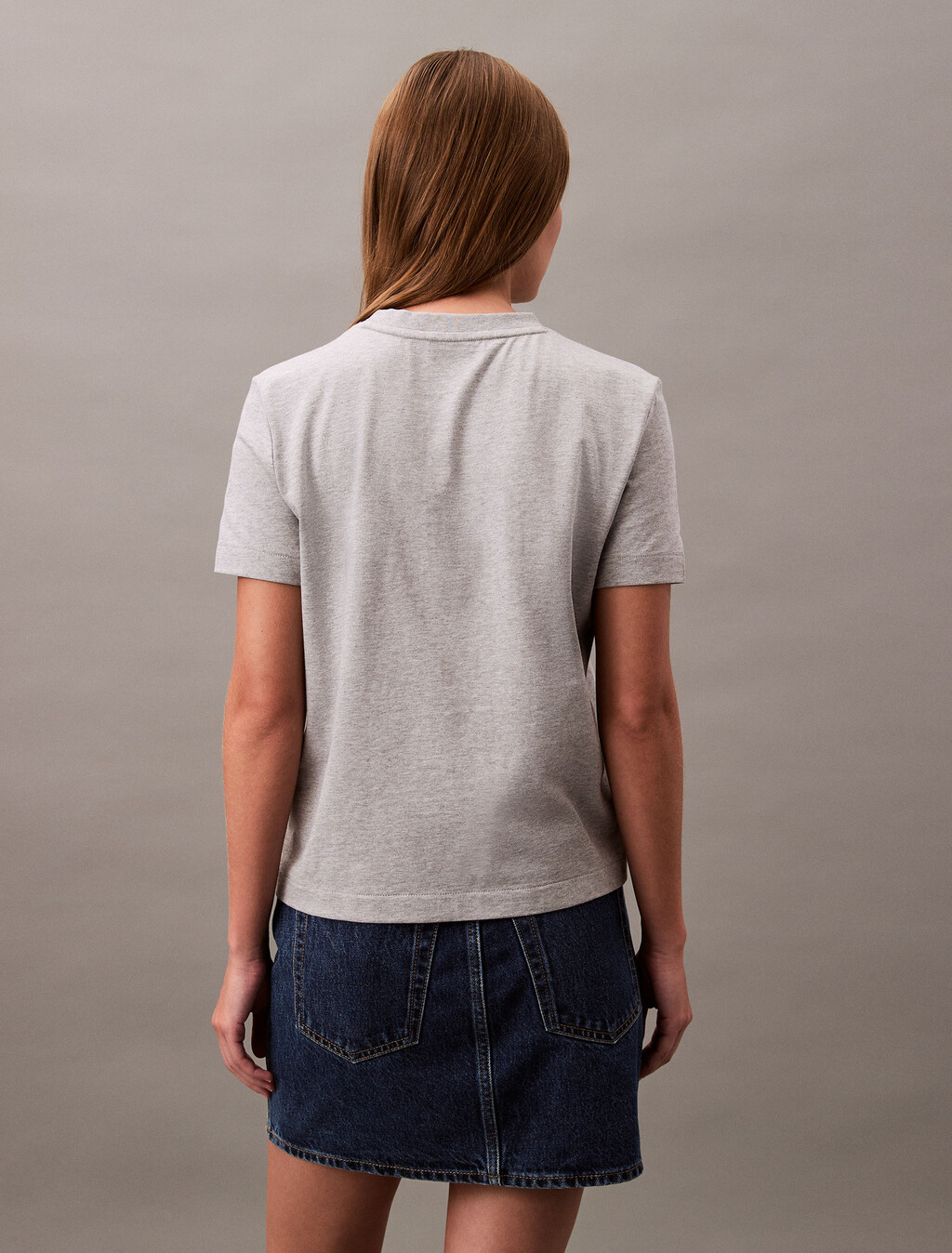 CLASSIC SLIM TEE, HEROIC GREY HEATHER CM1BK 08, hi-res