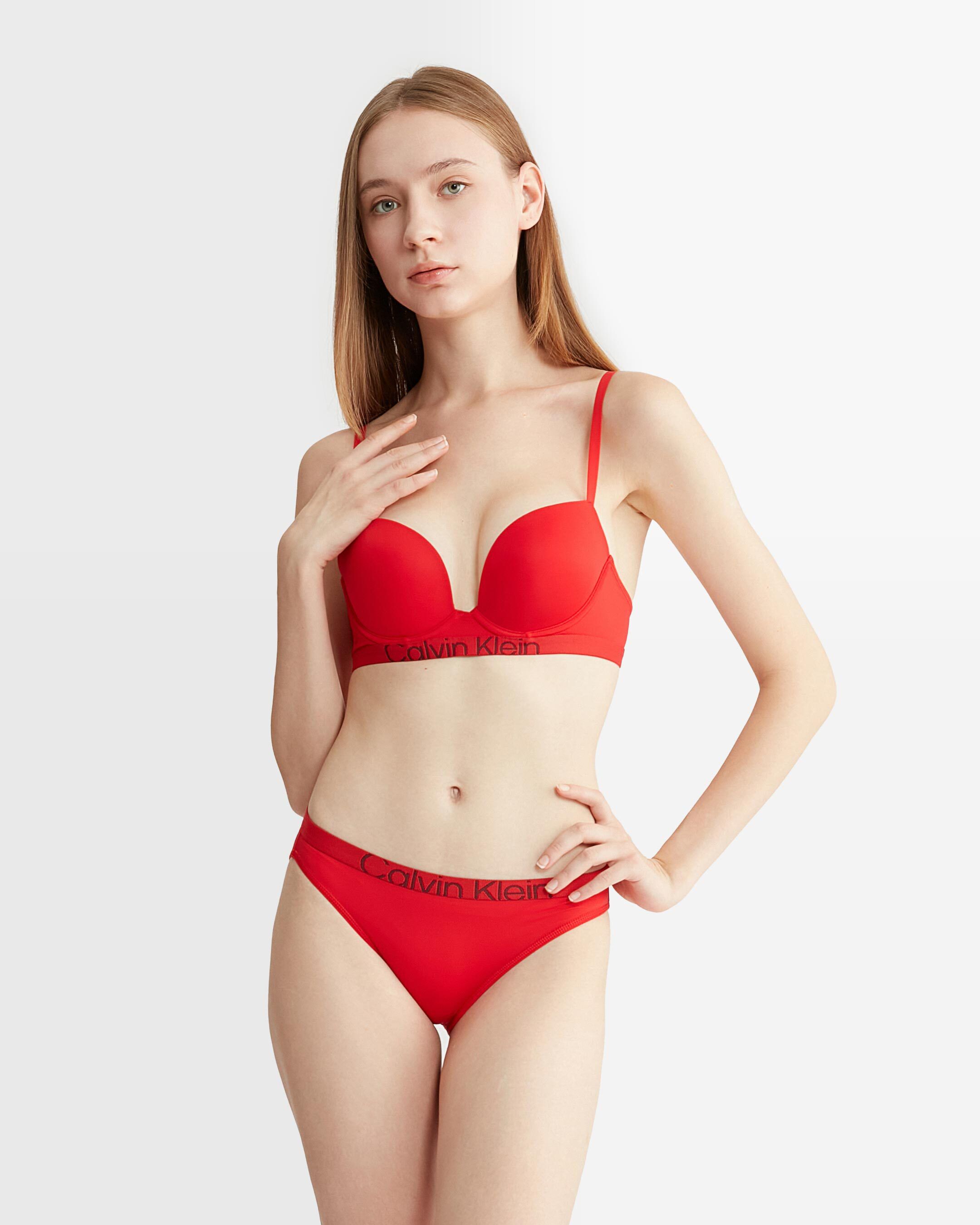 Calvin klein red bra and online underwear