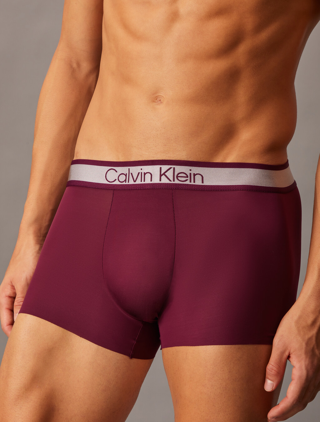 Tonal Logo Microfiber Low Rise Trunks, Purple Glo, hi-res
