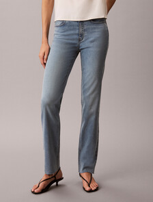 37.5 低腰修身直筒牛仔褲, DENIM VACATION BLUE, hi-res