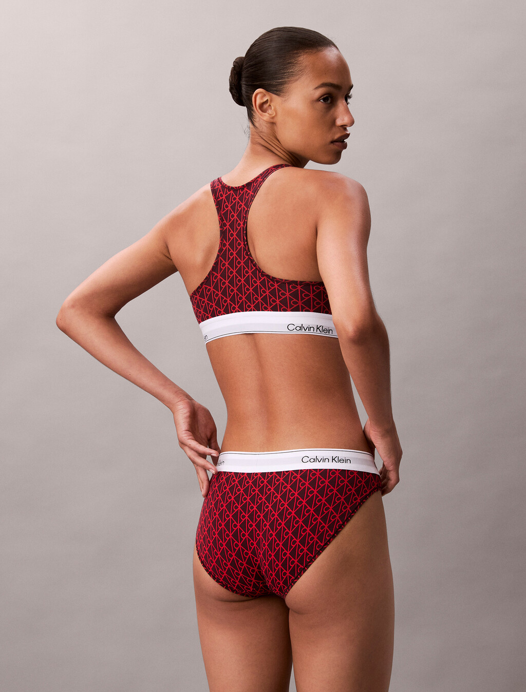 Bikini Briefs - Icon Cotton Modal, SEAMLESS EMBLEM+DARK BERRY, hi-res