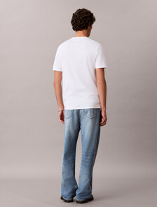 草書標誌圖案 T 恤, Bright White, hi-res