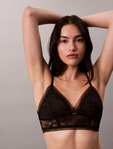 CK Black Bridal Lightly Lined Triangle Bra, Black, hi-res