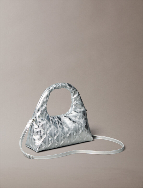 Puffer Emblem Logo Metallic Mini Bag