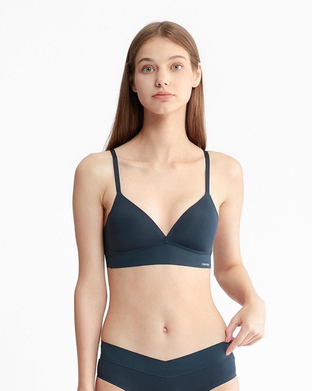 Invisibles Lightly Lined Triangle Bra, Blueberry, hi-res