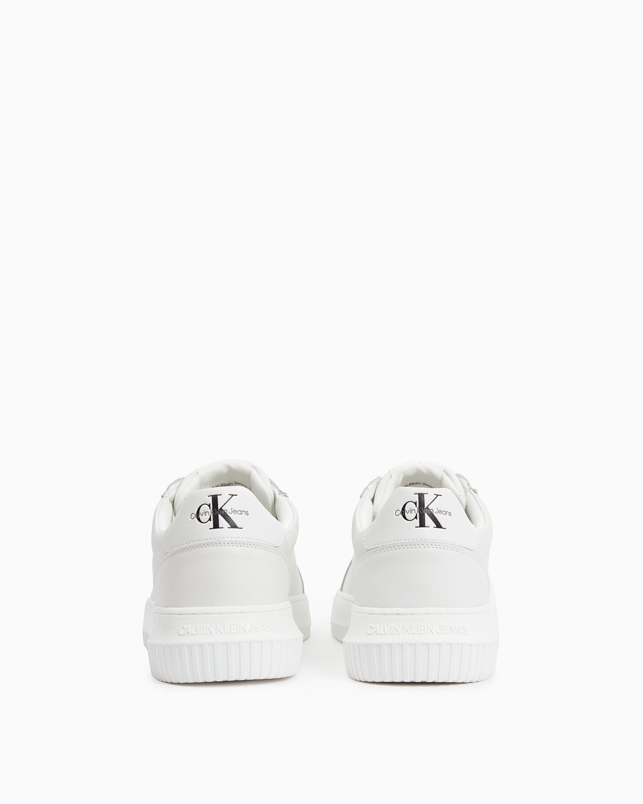 Calvin klein meryl discount knit white logo trainers