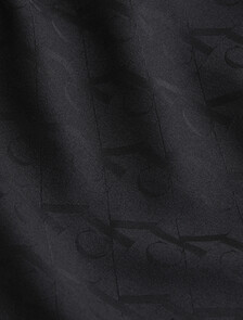 Sensual Satin 緞面 Monogram 提花寬筒長褲, 18345 HOLIDAY SHINE+BLACK, hi-res