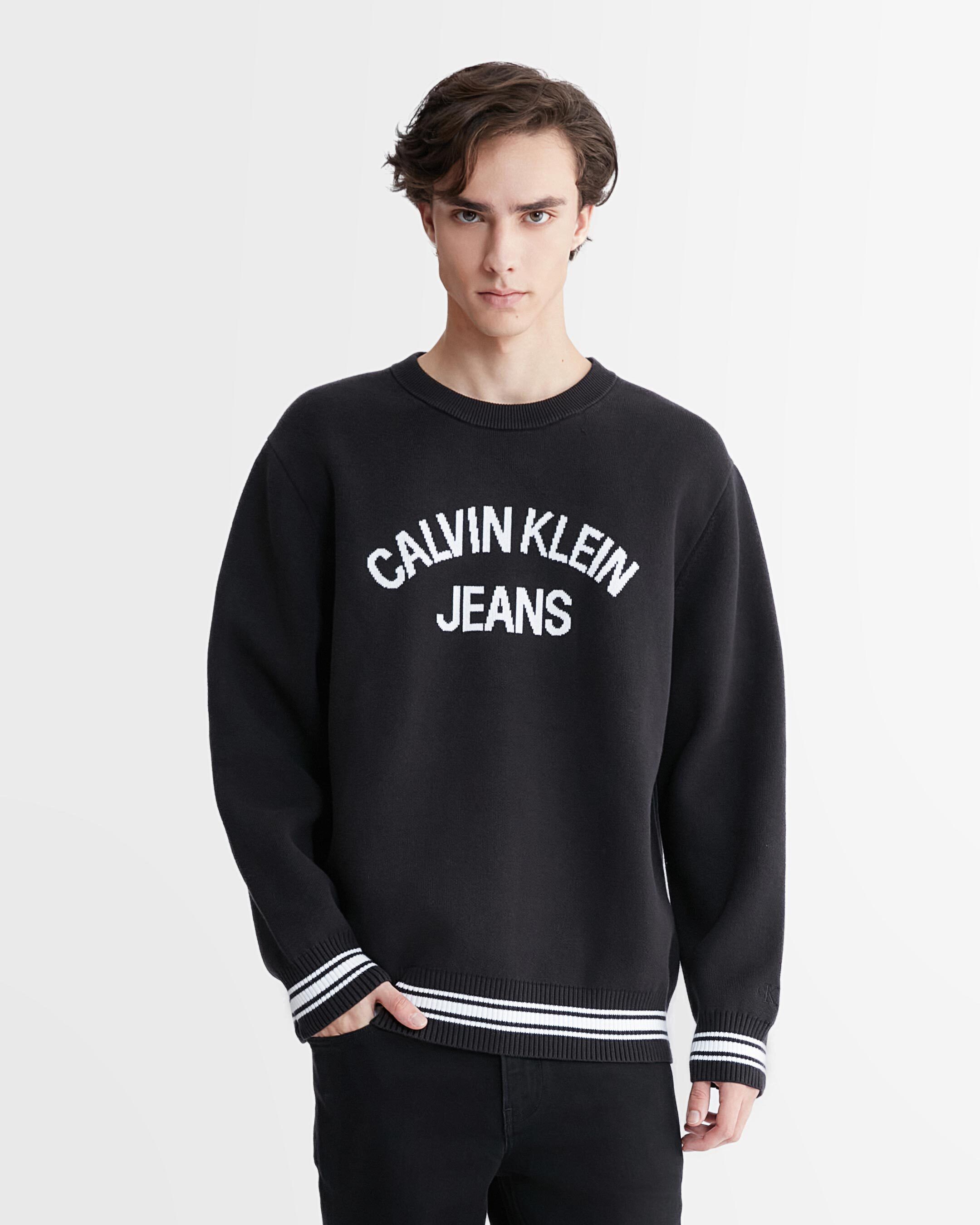 Calvin klein black pullover outlet