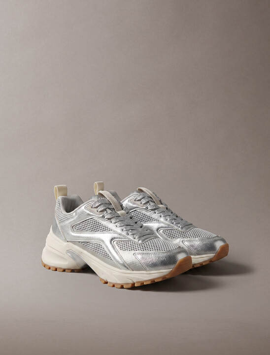 Metallic Mesh Hike Runner Sneaker
