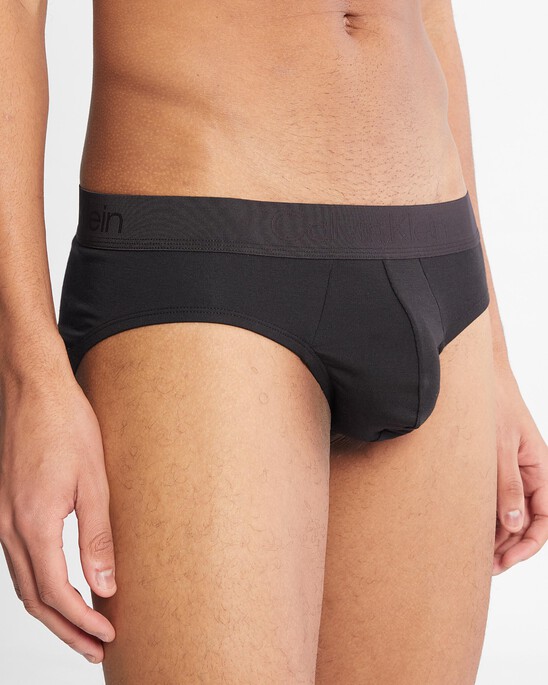 Ck Black Cotton Hipster Briefs