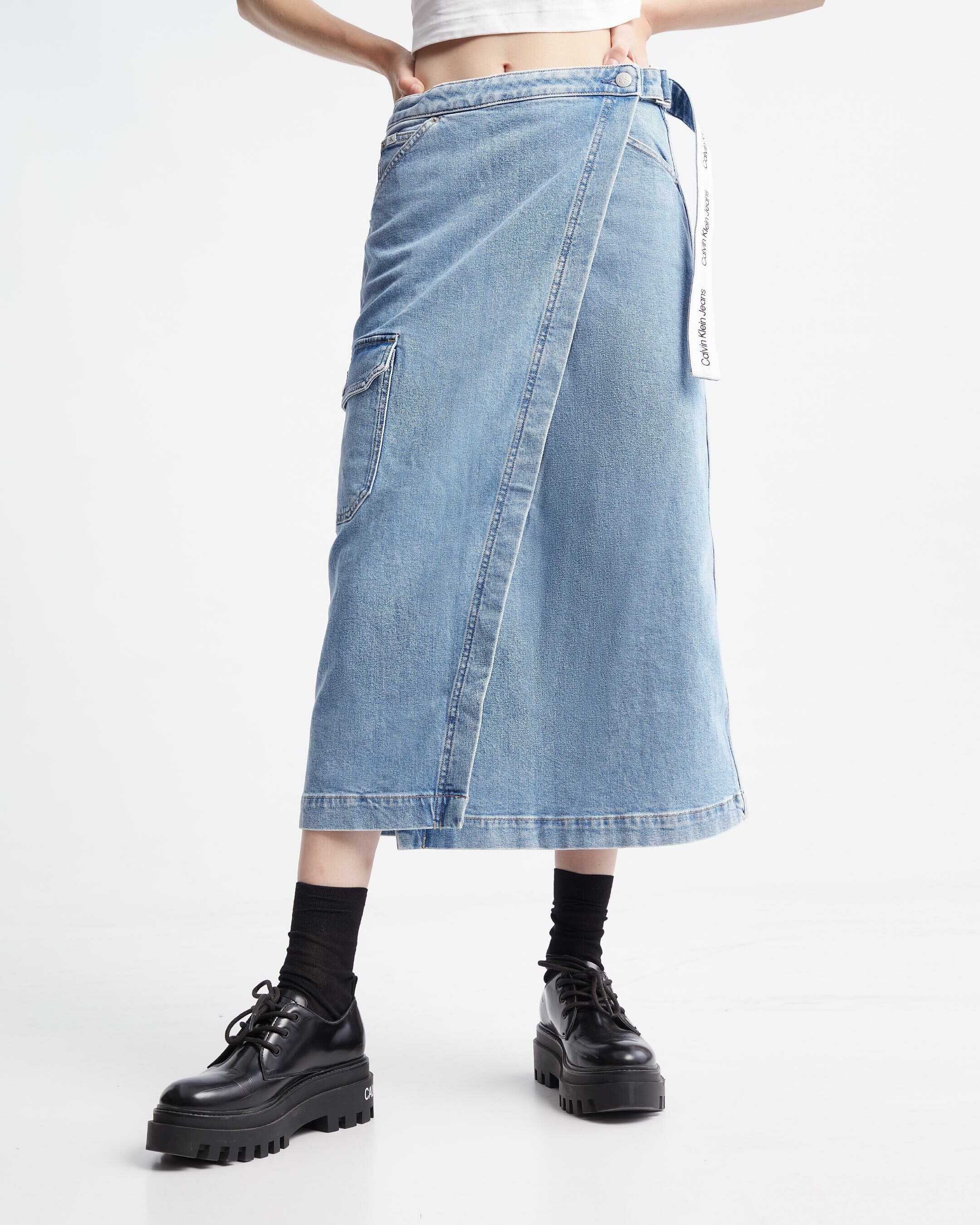 Calvin klein jean skirt new arrivals