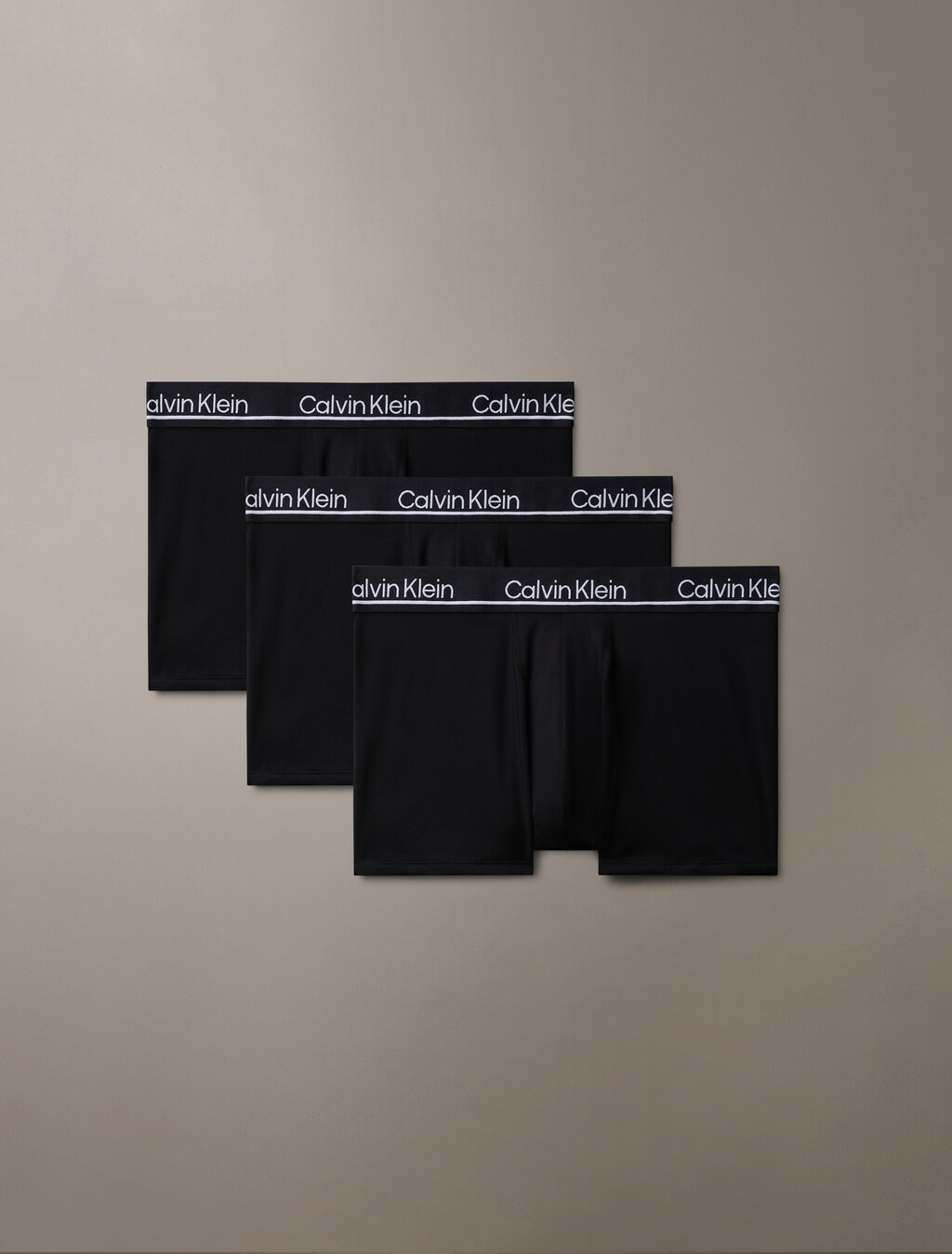 3 件套組 CK Micro Plus 低腰平口內褲, BLACK, hi-res