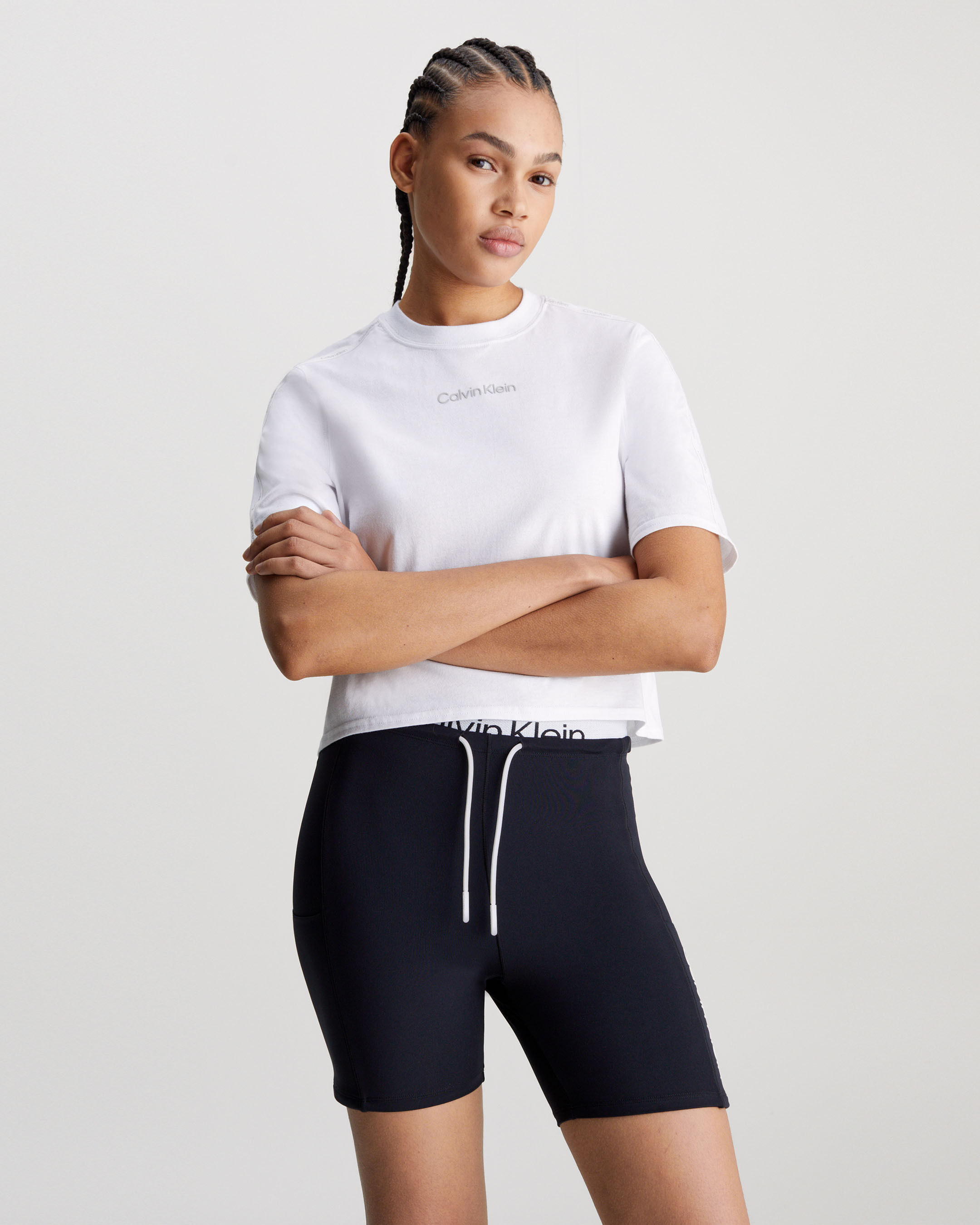 Cropped Gym T Shirt white Calvin Klein Taiwan