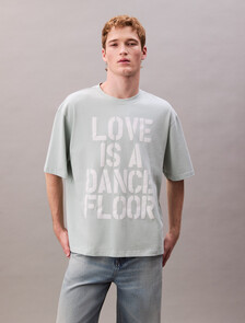 Pride Love Is A Dance Floor Graphic Relaxed T-Shirt, Tropic Aqua, hi-res