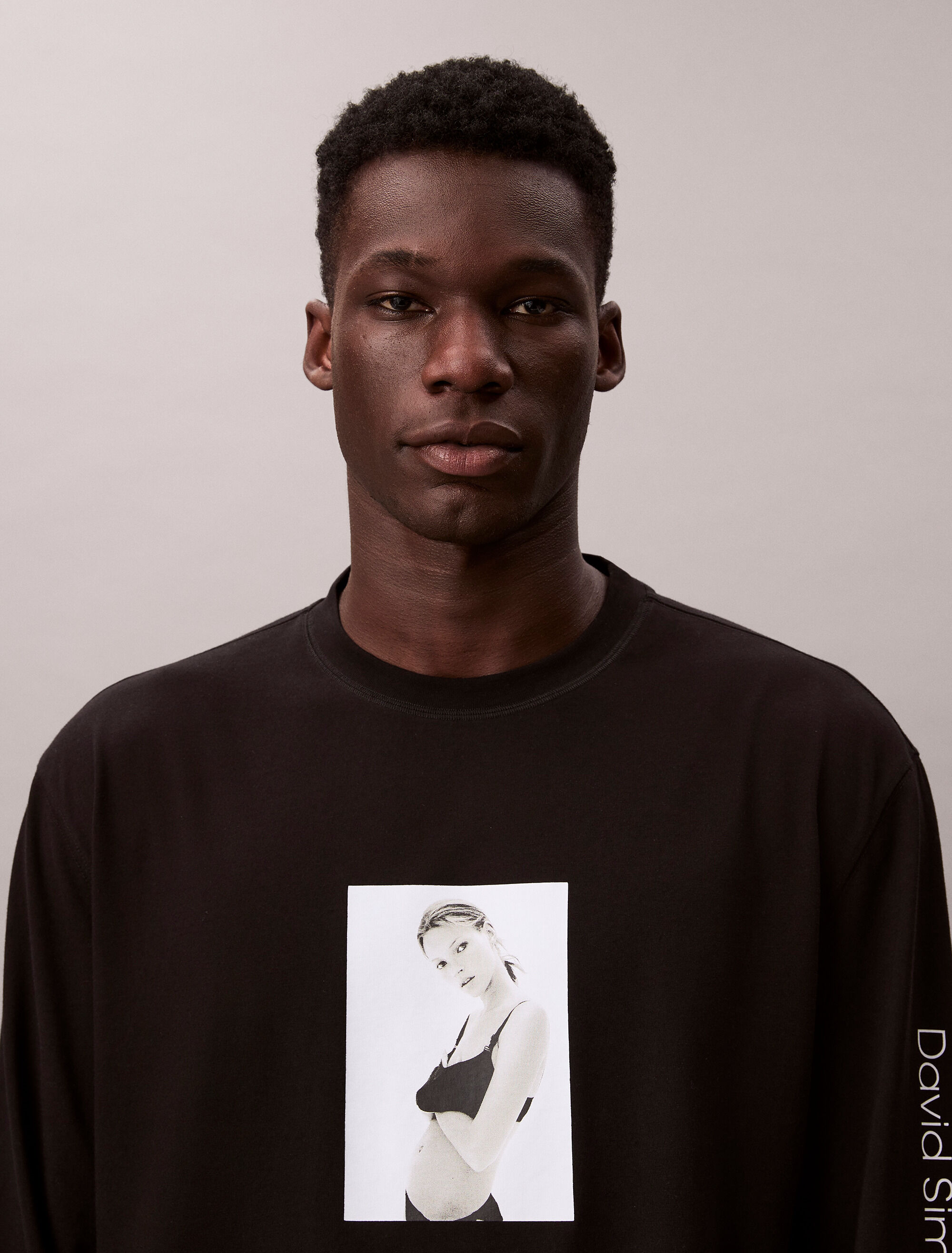 Kate Moss by David Sims】Photo T-shirts Kate Moss by David Sims