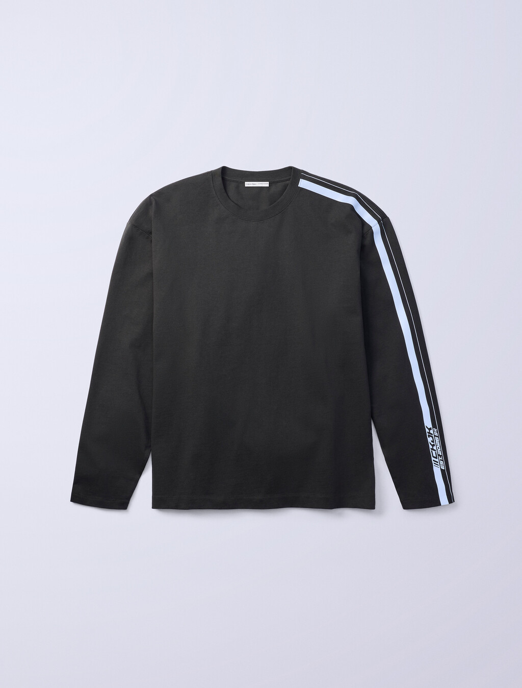 Jung Kook for Calvin Klein Racing Stripe Relaxed T-Shirt, Peat, hi-res