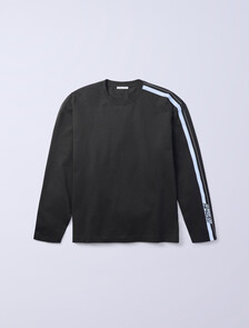 Jung Kook for Calvin Klein Racing Stripe Relaxed T-Shirt, Peat, hi-res