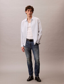 37.5 修身窄口牛仔褲, BLUE AQUARIUS, hi-res