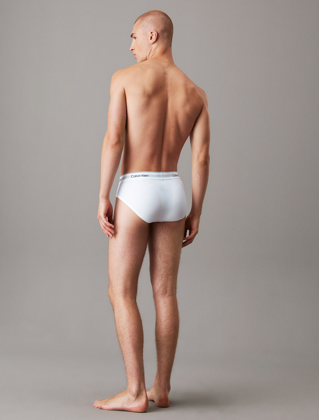 Icon Cotton Stretch 低腰三角內褲 3 件組, White/White/White, hi-res