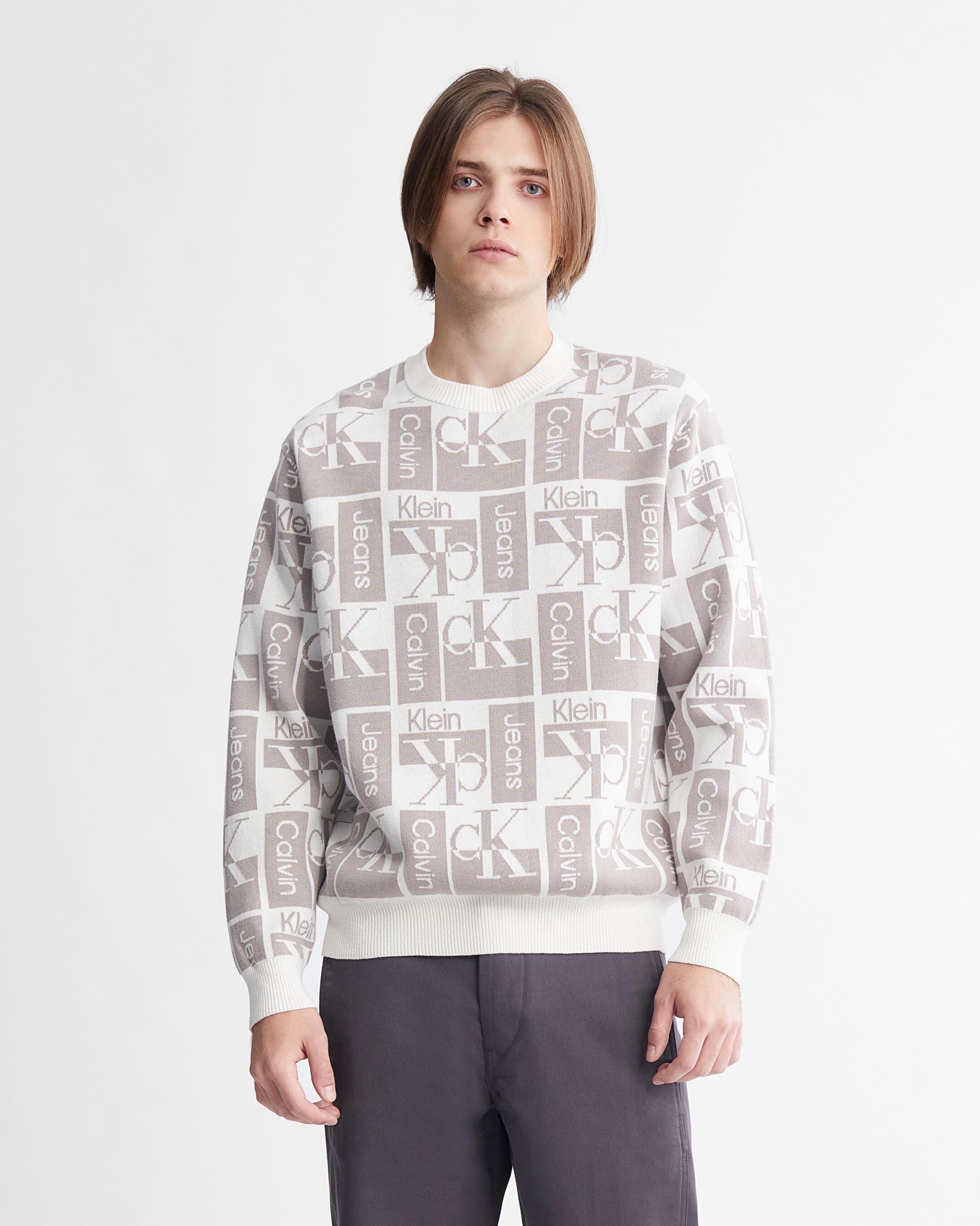Calvin klein monogram sweater discount