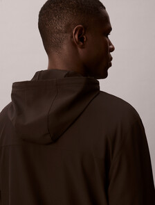 抗潑水連帽風衣, Black, hi-res