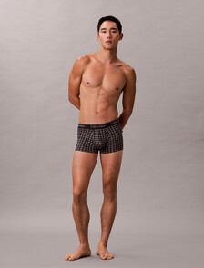 Low Rise Trunks - Micro Stretch Cooling, RACETRACK PLAID+BLACK/SLEET, hi-res
