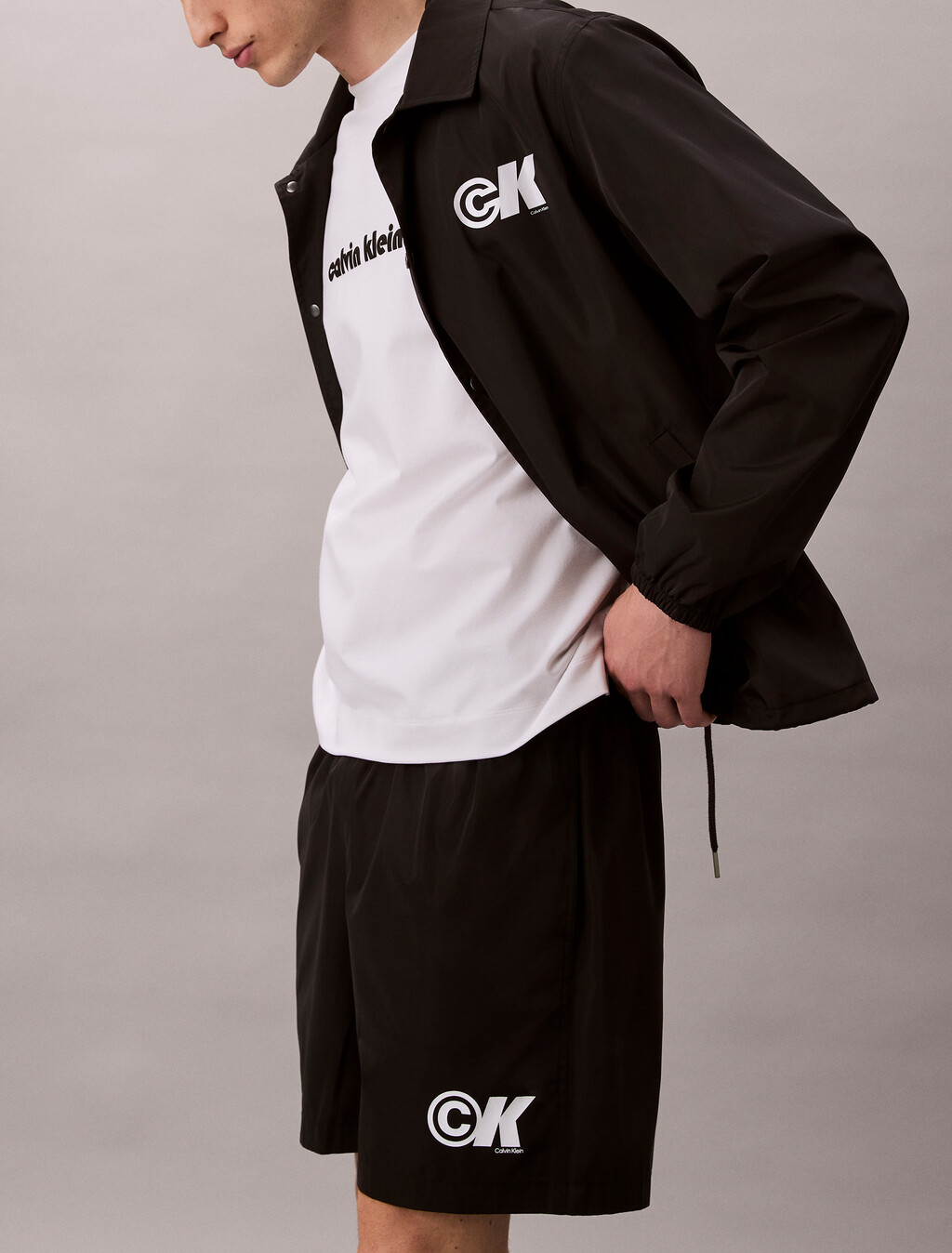 Sport Logo Pull-On Shorts, Black, hi-res