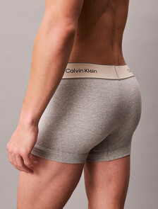 Heritage 彈性棉質平口內褲 3 件組, Oyster Gray/Grey Heather/White, hi-res