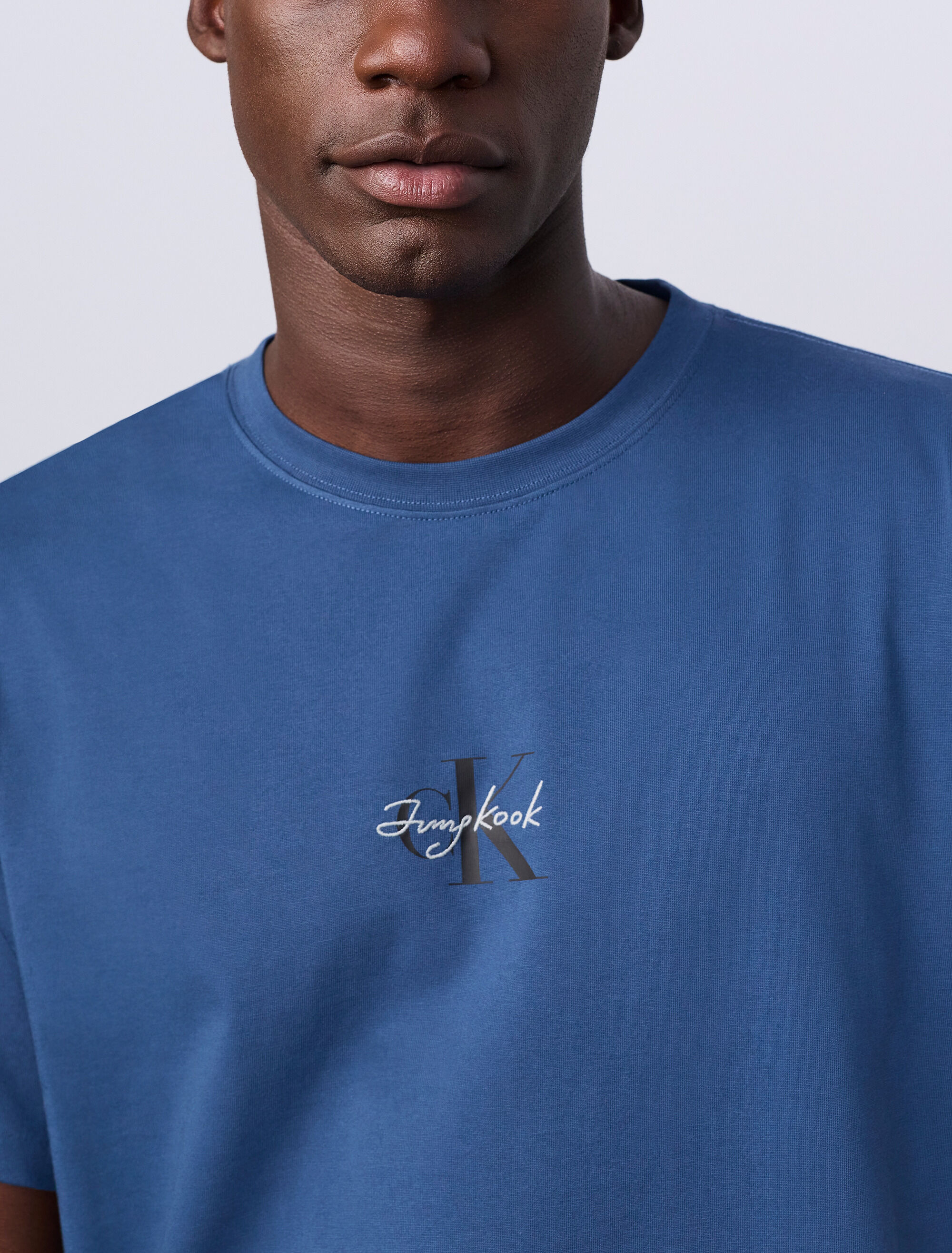 Jung Kook for Calvin Klein Monologo T-Shirt | blue | Calvin Klein