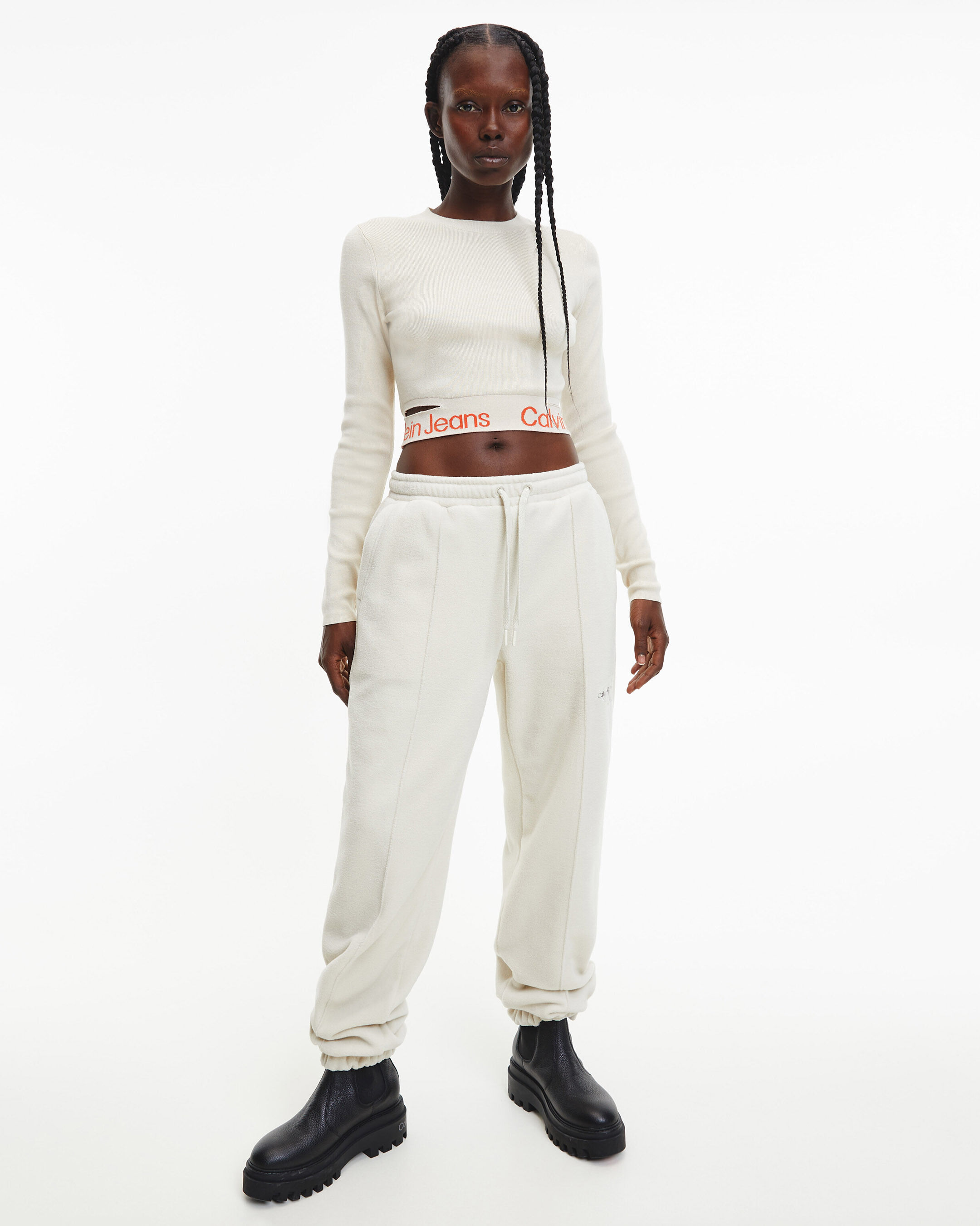 Calvin klein monogram lounge jogger pants qs6031 on sale