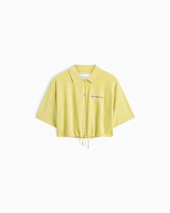 SUMMER TEXTURES 毛巾布鈕扣襯衫