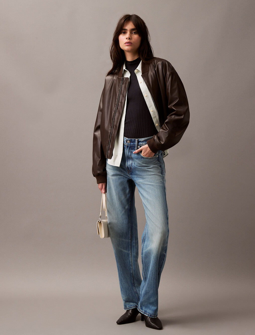 Silk Cashmere Mock Neck Tank Top, Vulcan, hi-res
