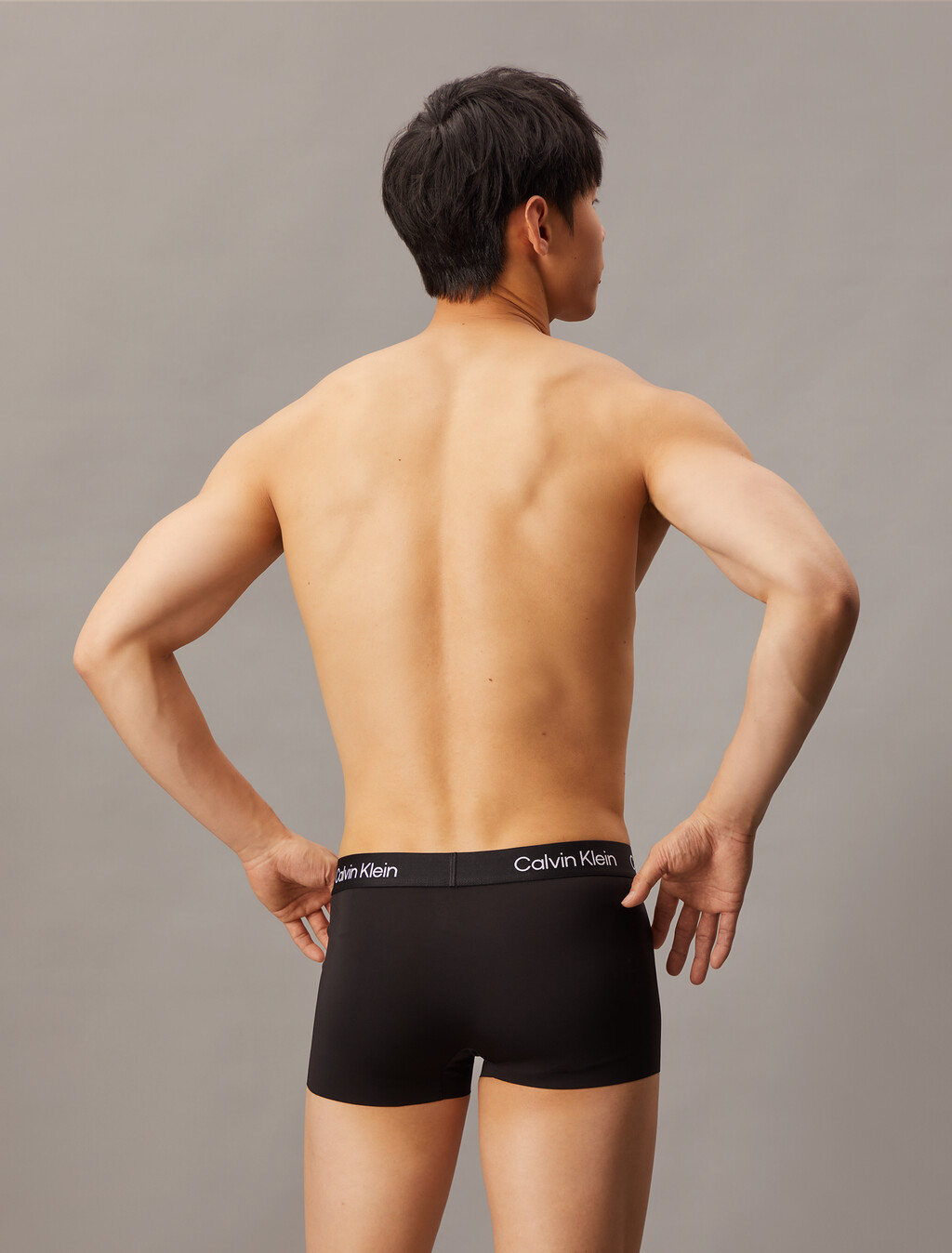 超細纖維低腰平口內褲 3 件組, BLACK/ BLACK/ BLACK, hi-res