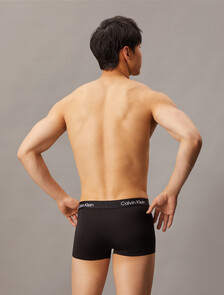 超細纖維低腰平口內褲 3 件組, BLACK/ BLACK/ BLACK, hi-res