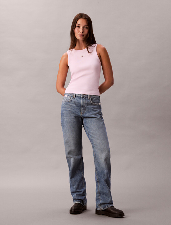 Cotton Stretch Rib Tank Top