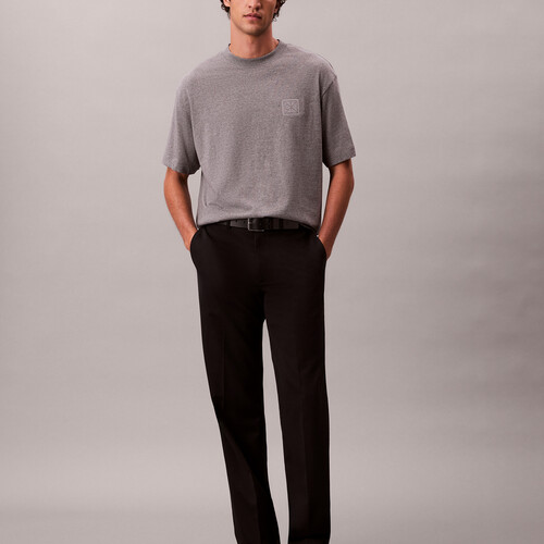 CK 徽章貼飾 T 恤 Med Grey Heather