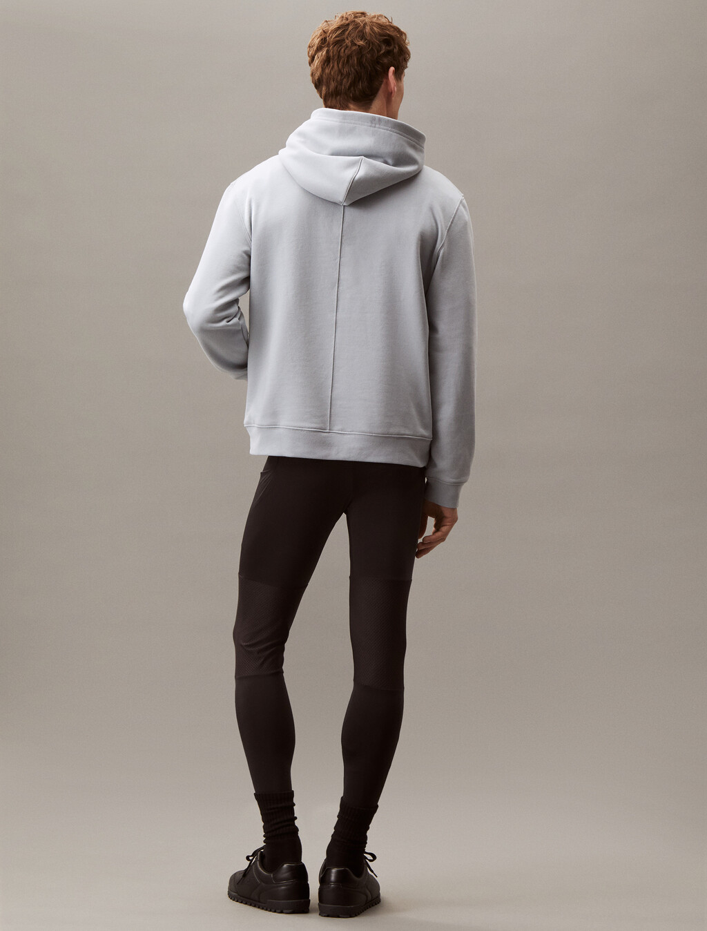 全長運動緊身褲, Black, hi-res