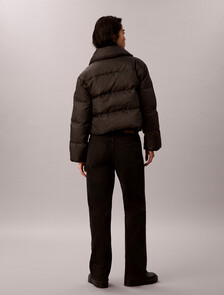 標誌羽絨外套, Black CK Emblem Jacquard, hi-res