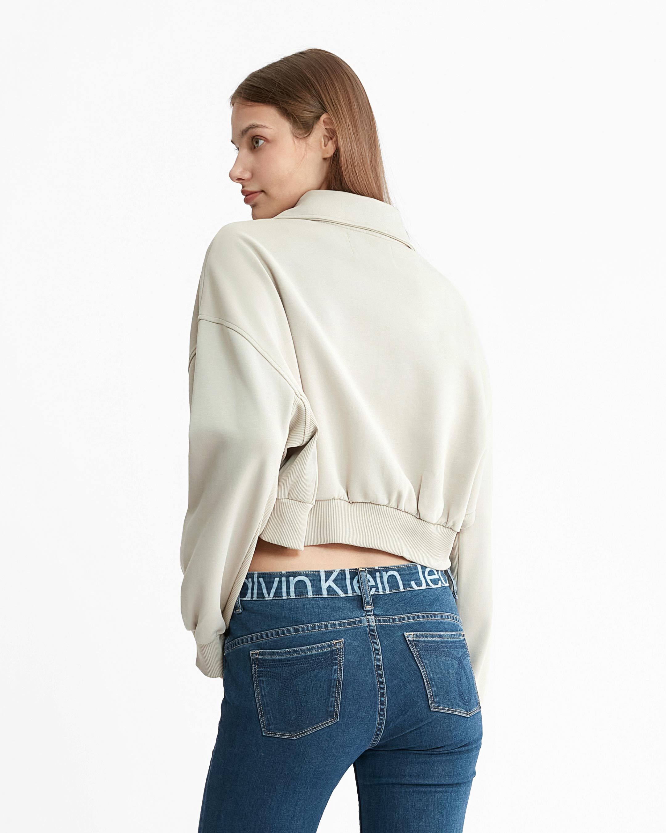 Calvin klein women's cropped hoodie store