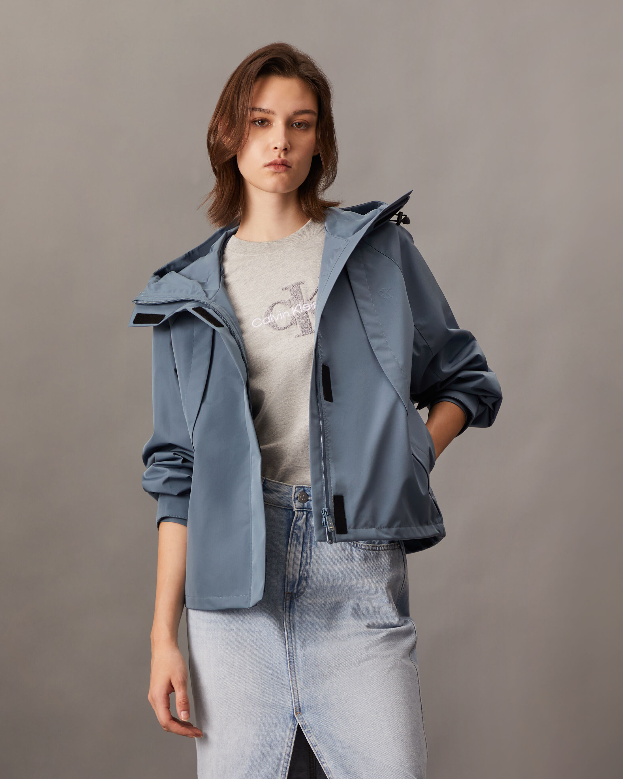 Calvin klein lightweight jacket women's clearance