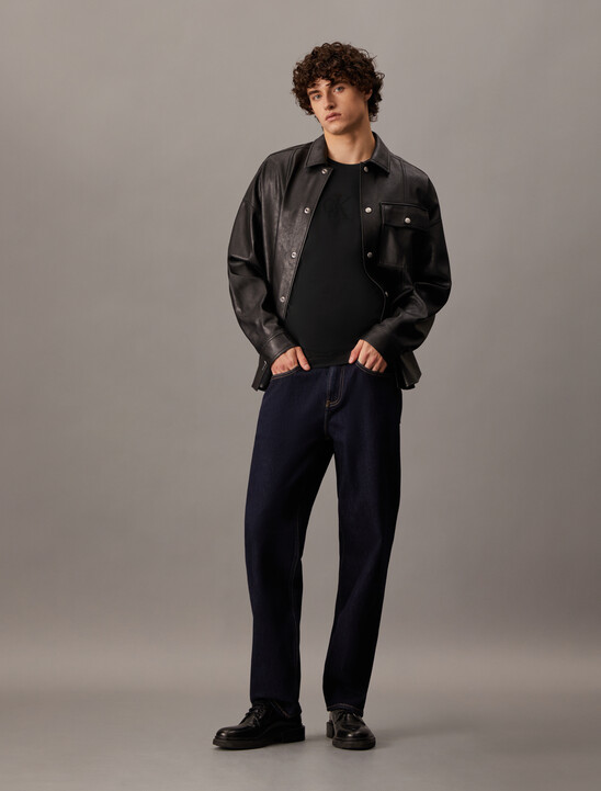 Monogram Slim Tee, Ck Black Monogram Slim Tee