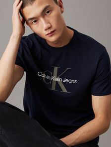 Monogram T-shirt, Dark Sapphire, hi-res