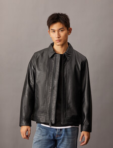 The Calvin 絲光棉圓領 T 恤, Black, hi-res
