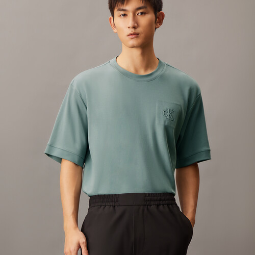 Embossed Monogram Interlock Tee Lead