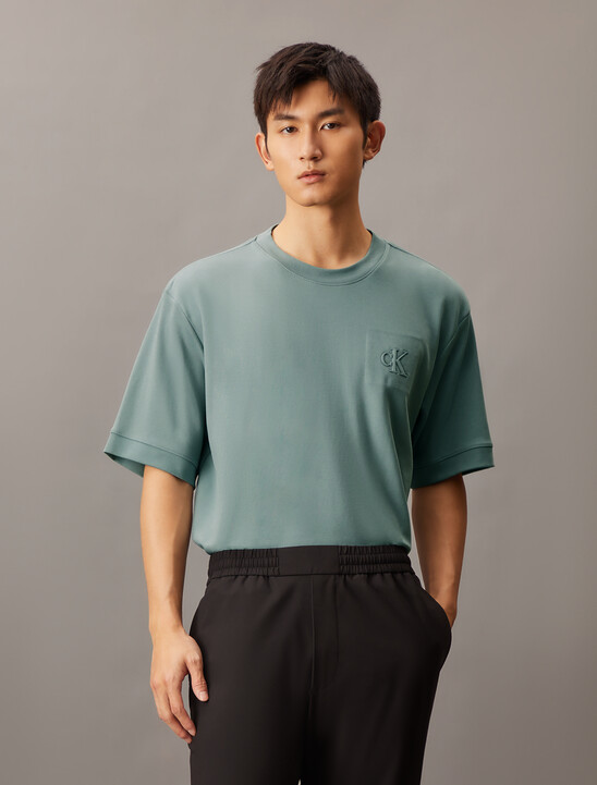 Embossed Monogram Interlock Tee