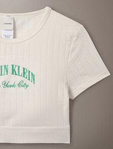 Heritage 經典棉質彈性 T 恤胸罩, Tofu, hi-res