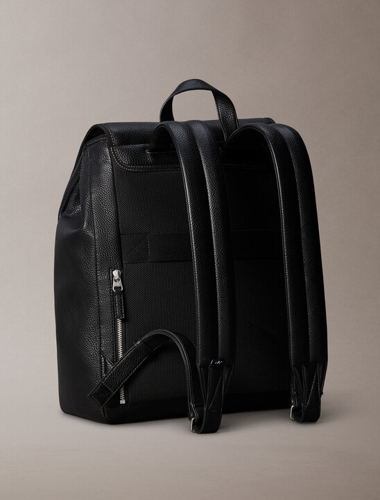 Pebbled Signature Logo Trolley Backpack